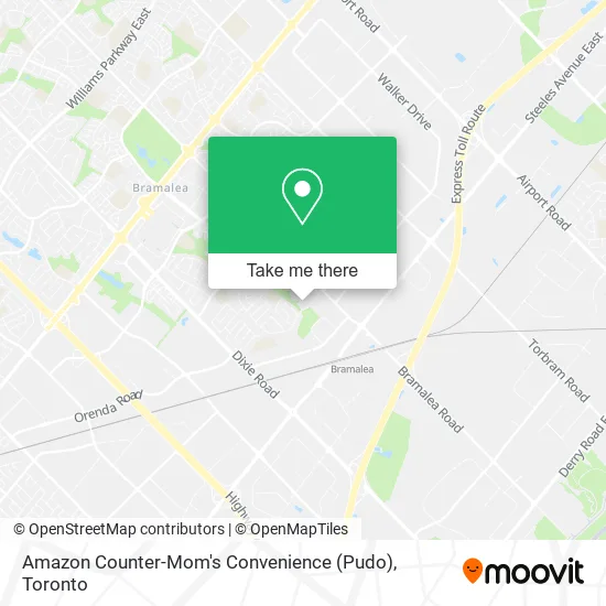 Amazon Counter-Mom's Convenience (Pudo) map