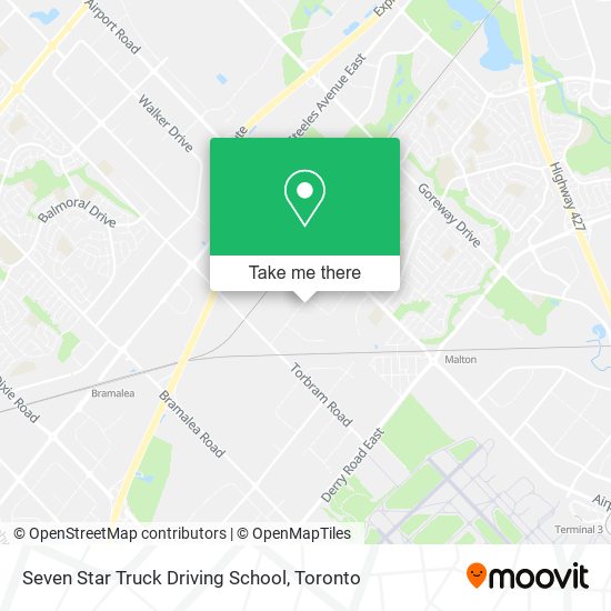 Seven Star Truck Driving School map