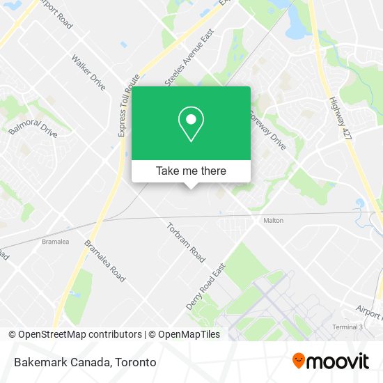 Bakemark Canada map