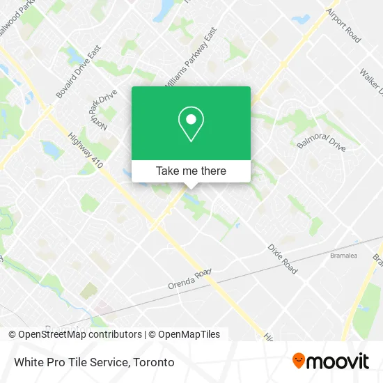 White Pro Tile Service map
