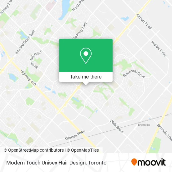 Modern Touch Unisex Hair Design map
