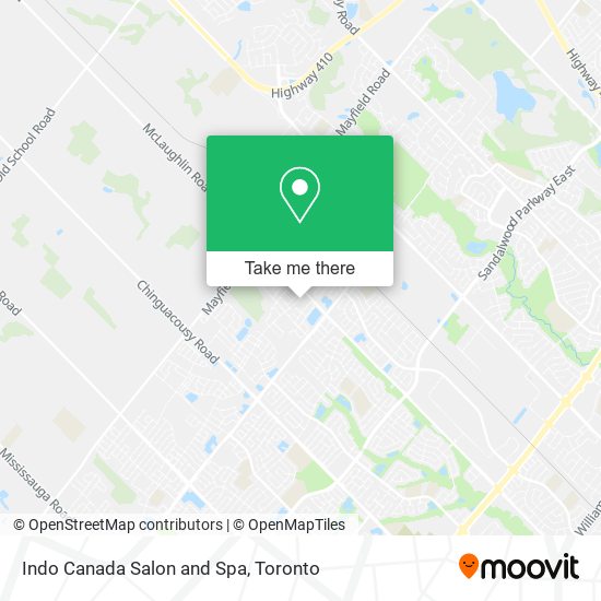 Indo Canada Salon and Spa map