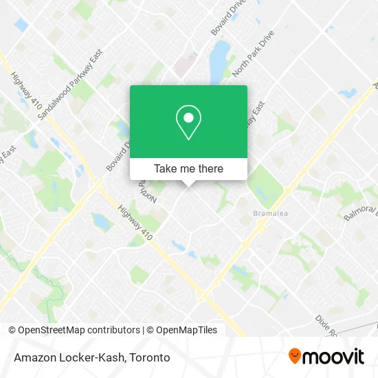 Amazon Locker-Kash map