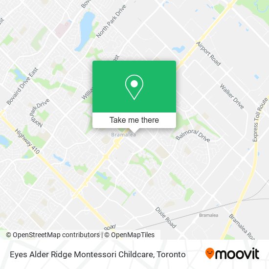 Eyes Alder Ridge Montessori Childcare map