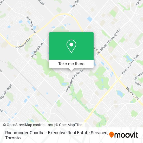 Rashminder Chadha - Executive Real Estate Services map