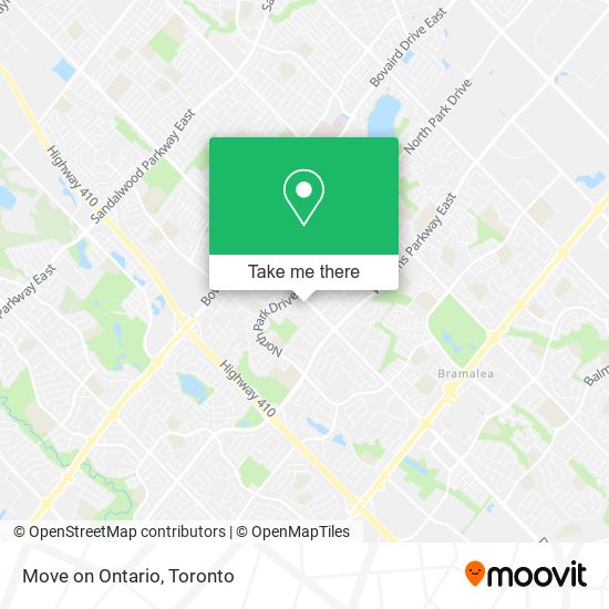 Move on Ontario map