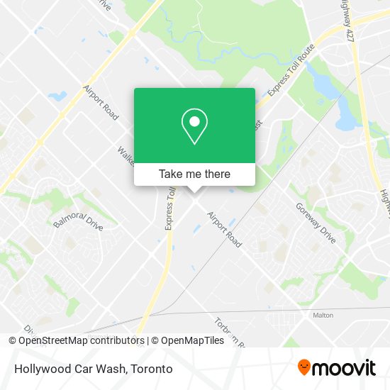 Hollywood Car Wash map