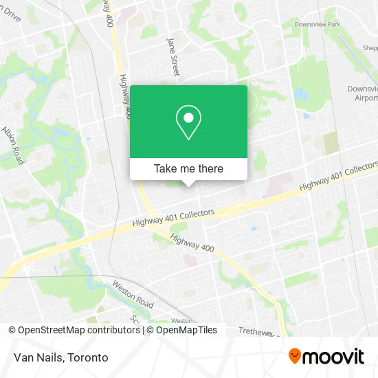 Van Nails map