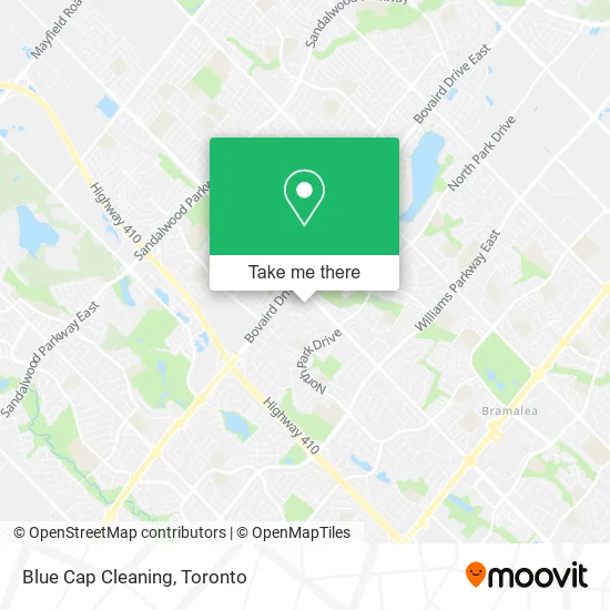 Blue Cap Cleaning map