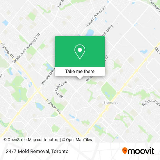 24/7 Mold Removal map