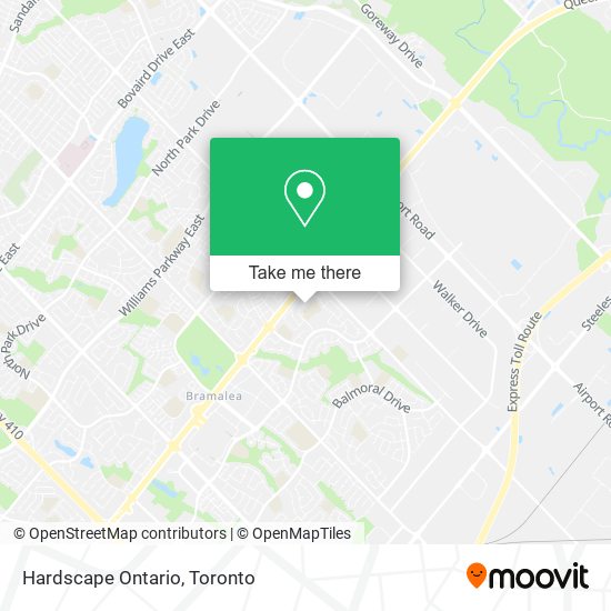 Hardscape Ontario map