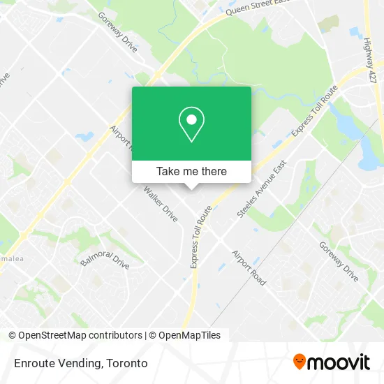 Enroute Vending map