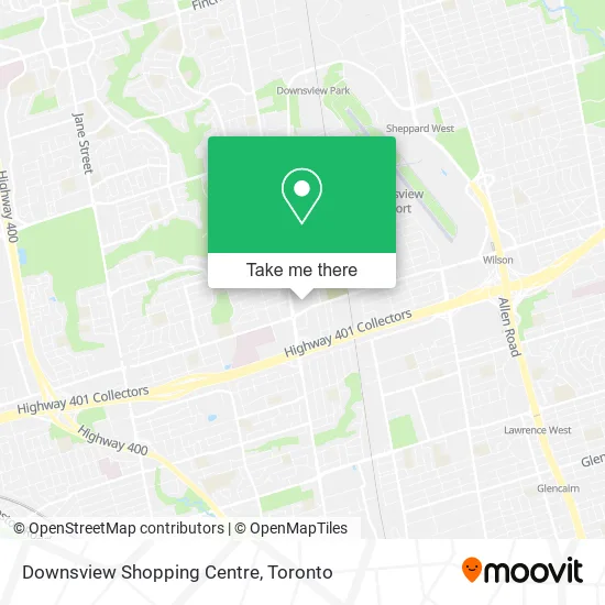 Downsview Shopping Centre map