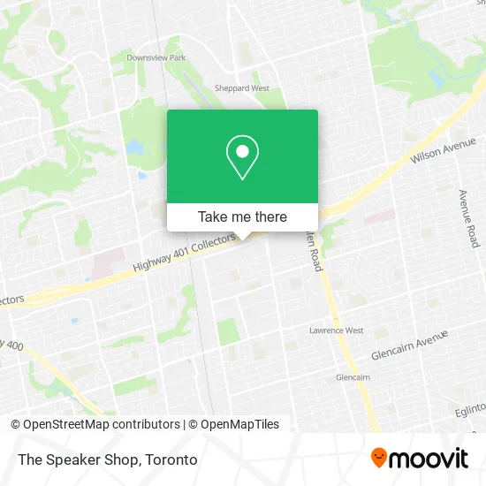 The Speaker Shop map