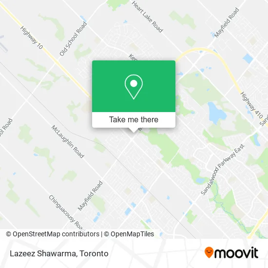Lazeez Shawarma map