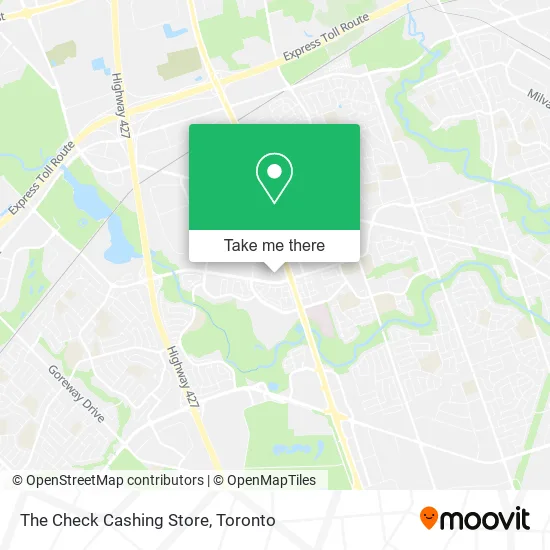 The Check Cashing Store map