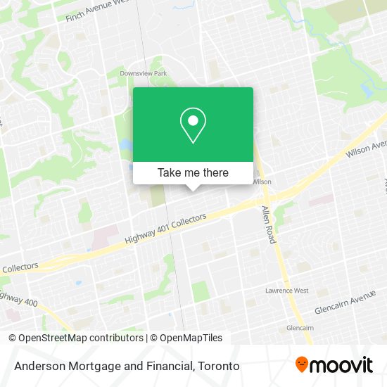 Anderson Mortgage and Financial map