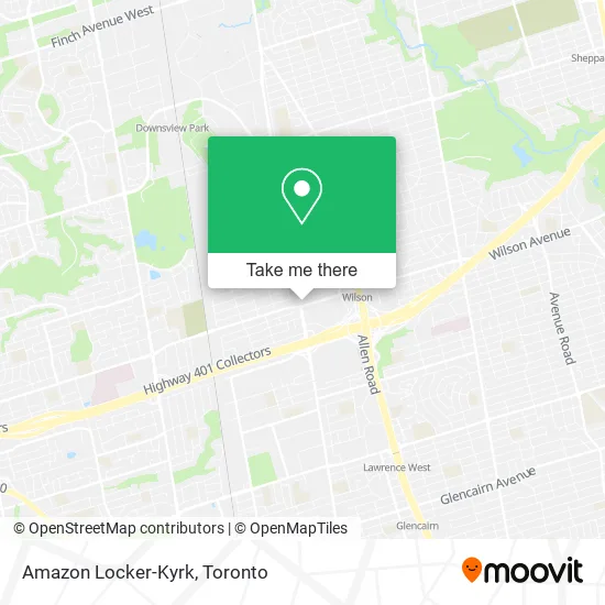 Amazon Locker-Kyrk map