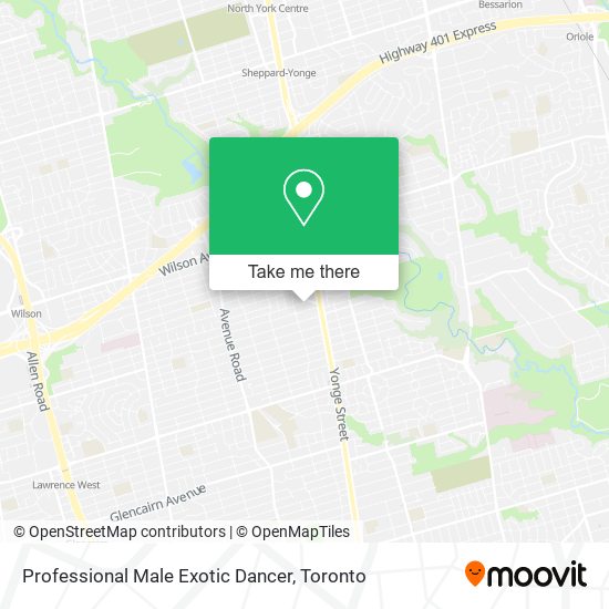 Professional Male Exotic Dancer map