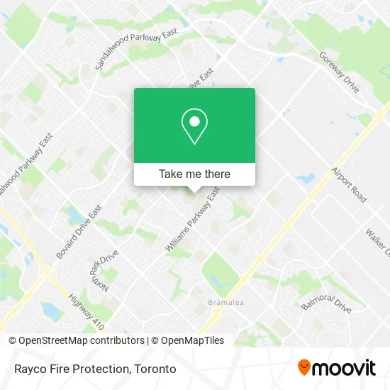 Rayco Fire Protection map
