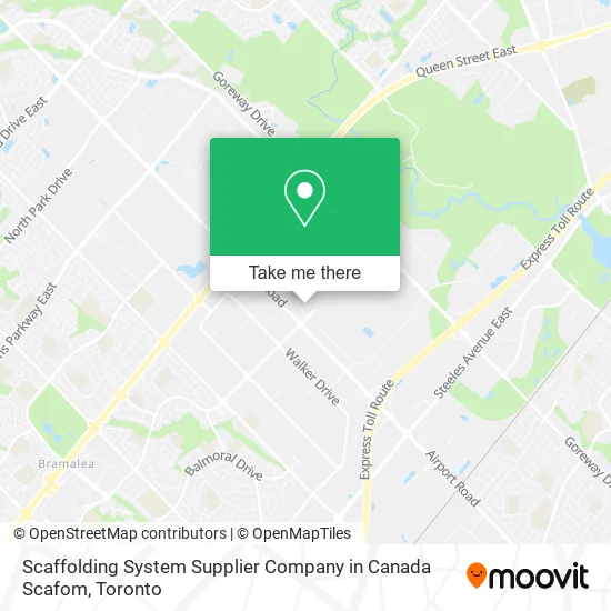 Scaffolding System Supplier Company in Canada Scafom map