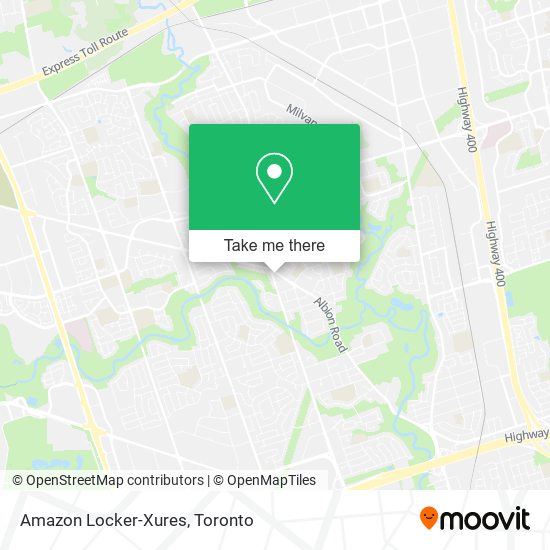 Amazon Locker-Xures map