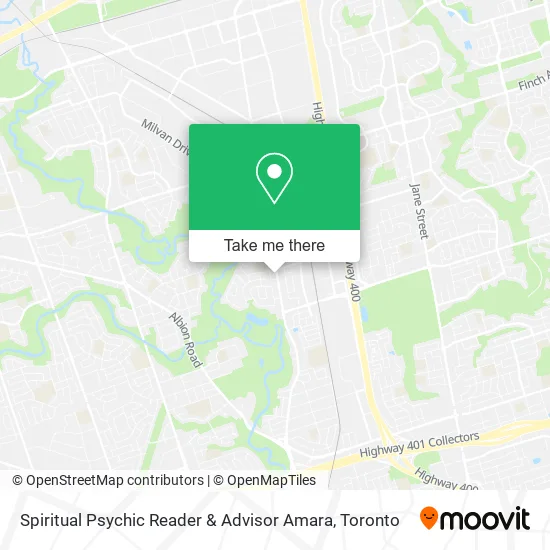 Spiritual Psychic Reader & Advisor Amara map