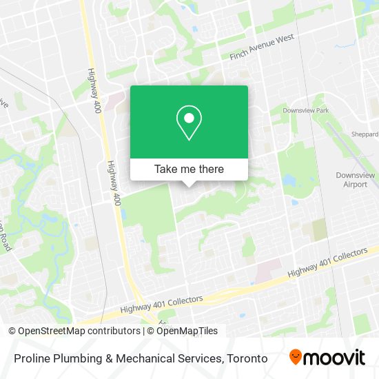 Proline Plumbing & Mechanical Services map