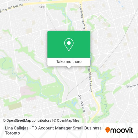 Lina Callejas - TD Account Manager Small Business map