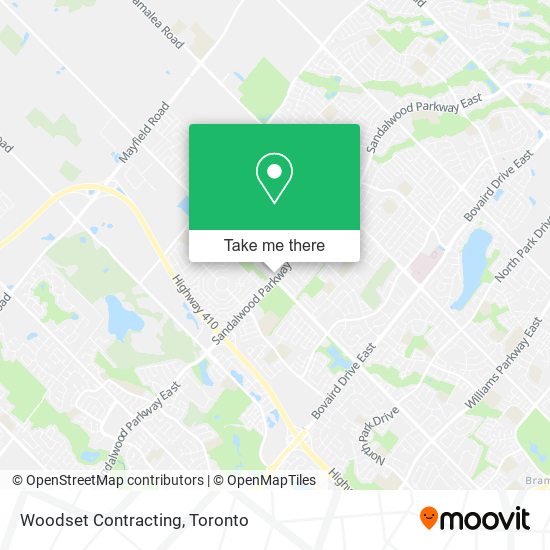 Woodset Contracting map