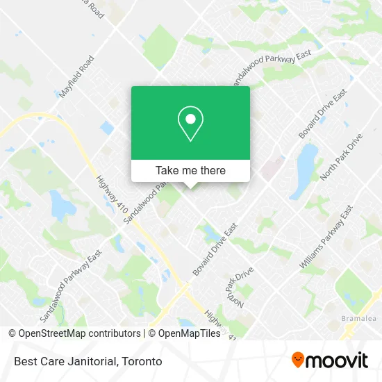 Best Care Janitorial map