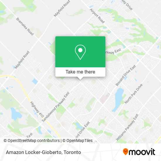 Amazon Locker-Gioberto map