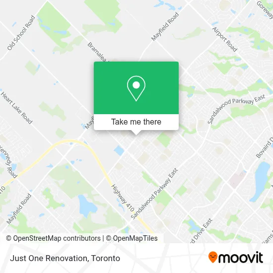 Just One Renovation map