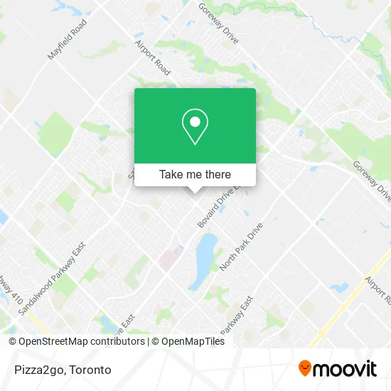Pizza2go map