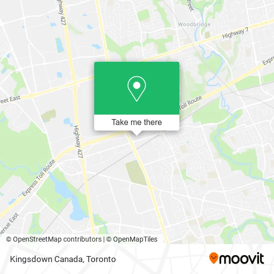 Kingsdown Canada map