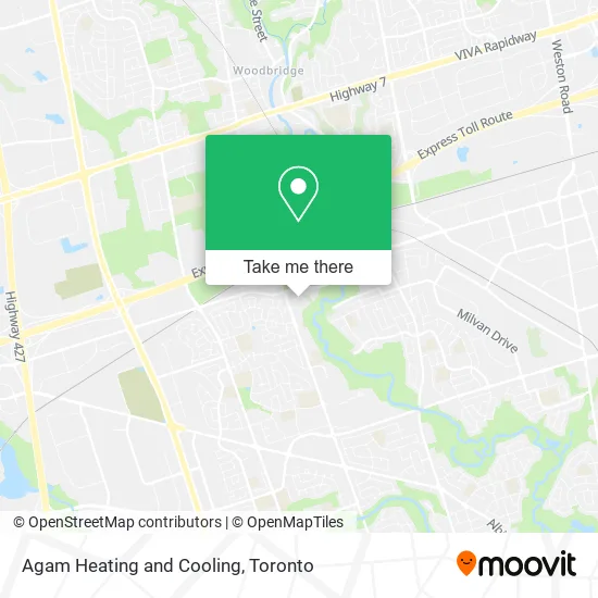 Agam Heating and Cooling map