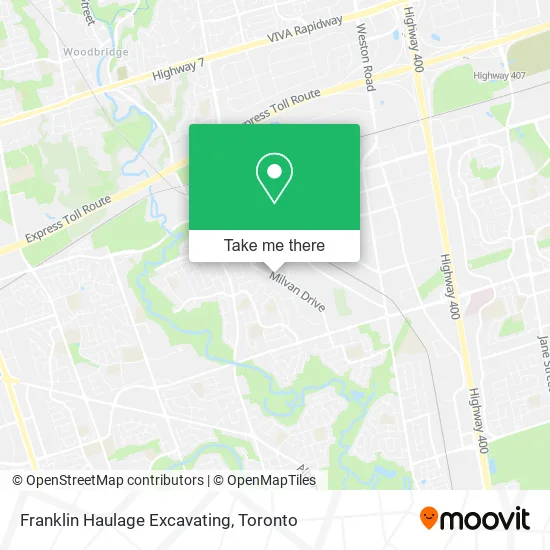 Franklin Haulage Excavating map