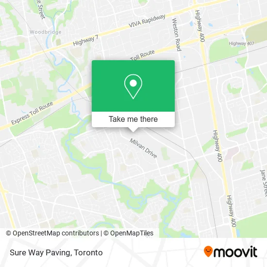 Sure Way Paving map