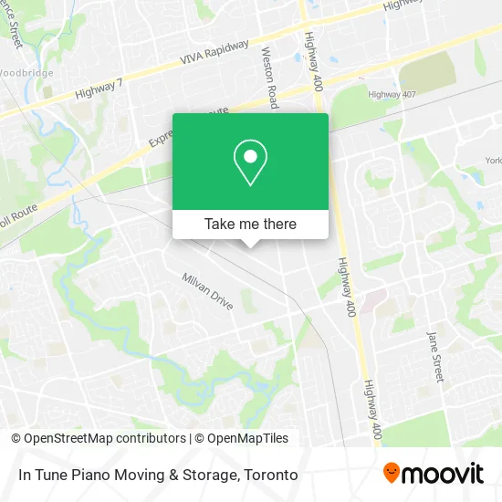 In Tune Piano Moving & Storage map