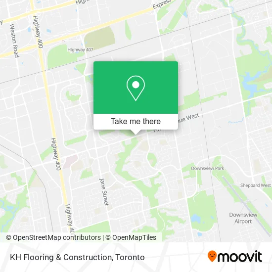 KH Flooring & Construction map