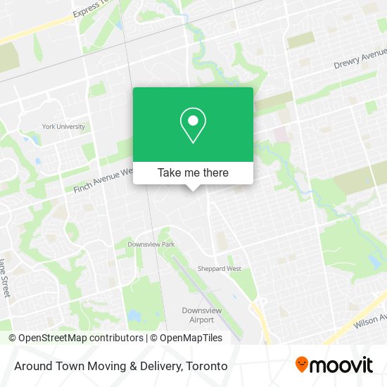 Around Town Moving & Delivery map