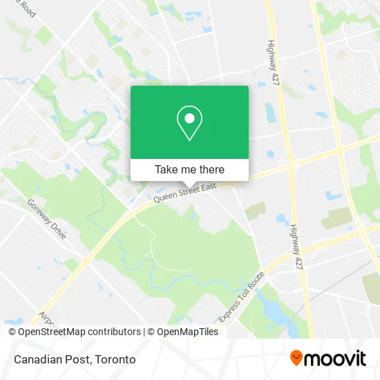 Canadian Post map
