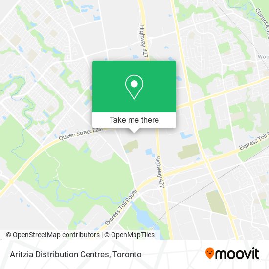 Aritzia Distribution Centres map