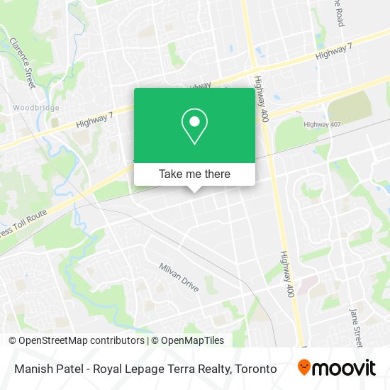 Manish Patel - Royal Lepage Terra Realty map