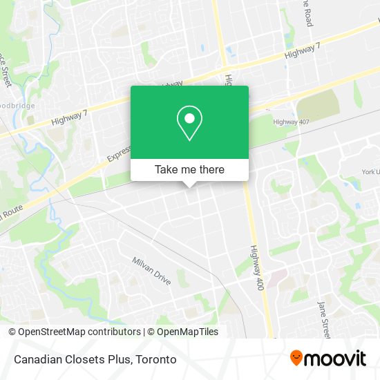 Canadian Closets Plus map