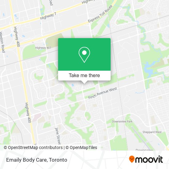 Emaily Body Care map