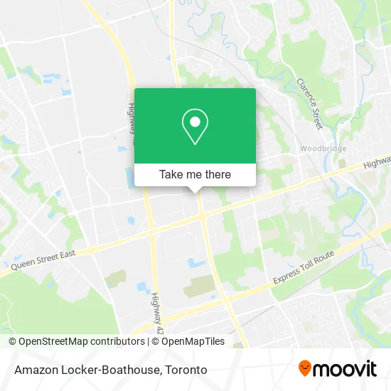 Amazon Locker-Boathouse map