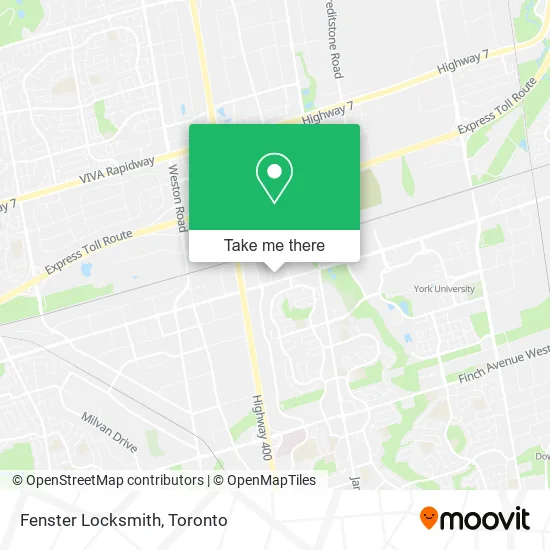 Fenster Locksmith map