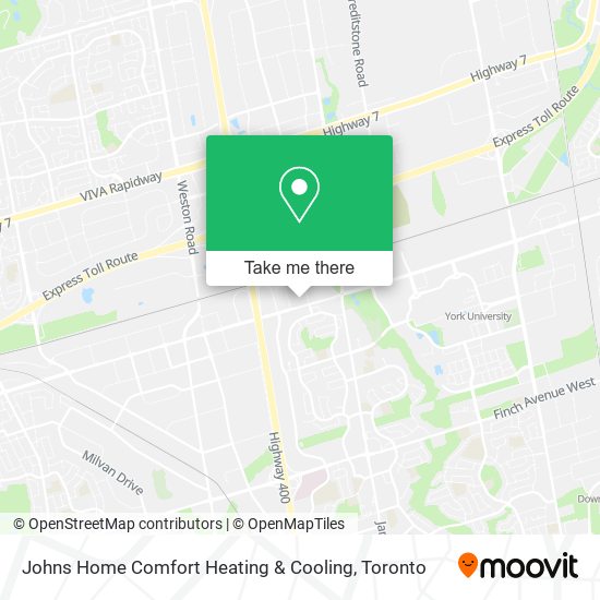 Johns Home Comfort Heating & Cooling map