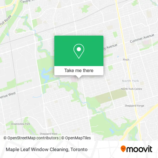 Maple Leaf Window Cleaning map